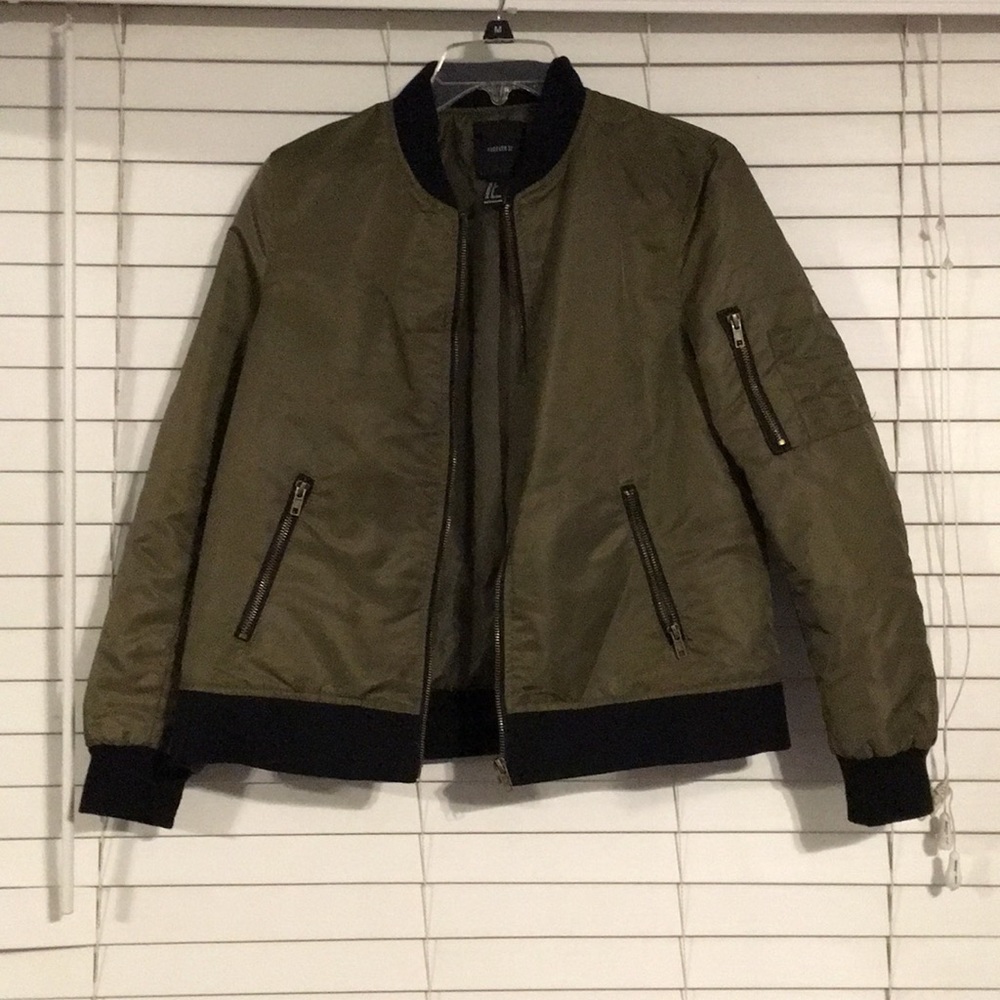 Military Green Bomber Jacket